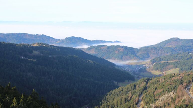 Dieses Bild zeigt eine Webcam-Aufnahme vom Achertal, aufgenommen am Sonntag, den 21.12.2025 um 10:40 Uhr. Die Temperatur betrug 6.3°C.