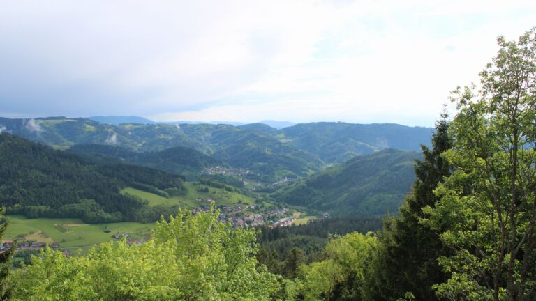 Dieses Bild zeigt eine Webcam-Aufnahme vom Achertal, aufgenommen am Freitag, den 15.05.2026 um 17:50 Uhr. Die Temperatur betrug 7.7°C.