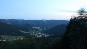 Dieses Bild zeigt eine Webcam-Aufnahme vom Achertal, aufgenommen am Montag, den 20.07.2026 um 22:00 Uhr. Die Temperatur betrug 14.2°C.