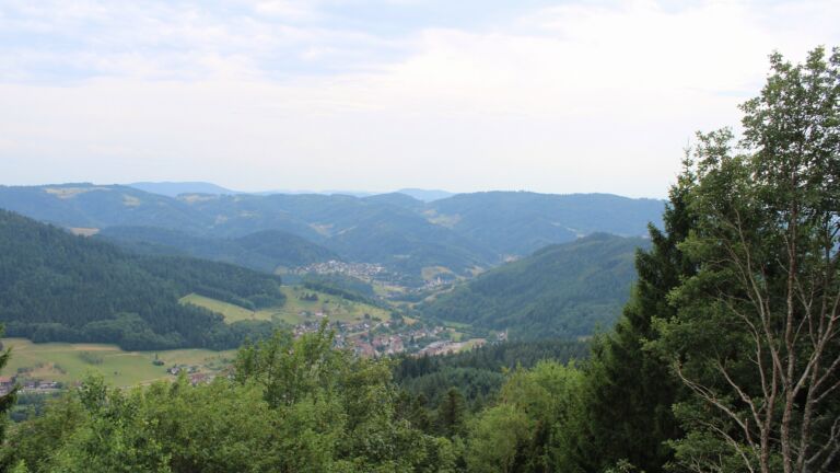 Dieses Bild zeigt eine Webcam-Aufnahme vom Achertal, aufgenommen am Donnerstag, den 16.07.2026 um 17:40 Uhr. Die Temperatur betrug 30.5°C.