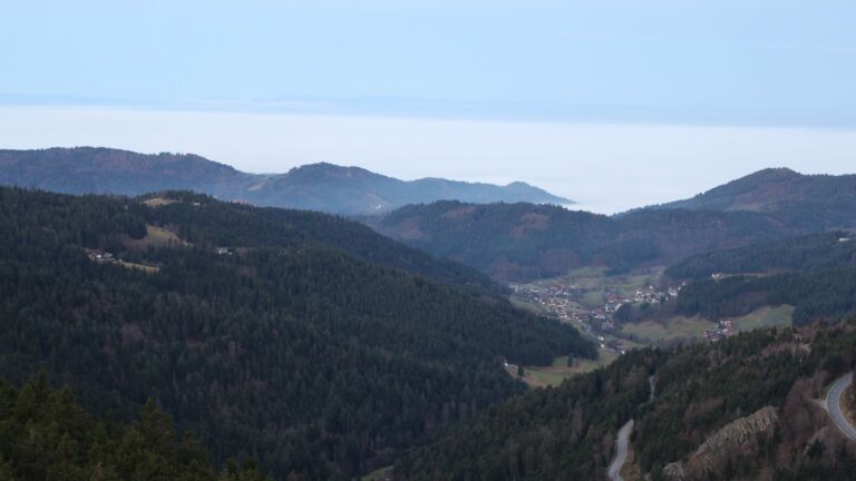 Dieses Bild zeigt eine Webcam-Aufnahme vom Achertal, aufgenommen am Sonntag, den 21.12.2025 um 08:00 Uhr. Die Temperatur betrug 6.6°C.