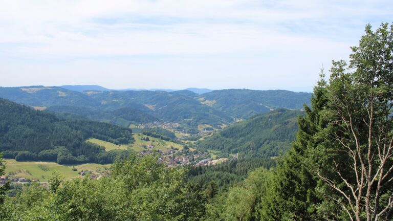 Dieses Bild zeigt eine Webcam-Aufnahme vom Achertal, aufgenommen am Montag, den 13.07.2026 um 12:20 Uhr. Die Temperatur betrug 28.1°C.