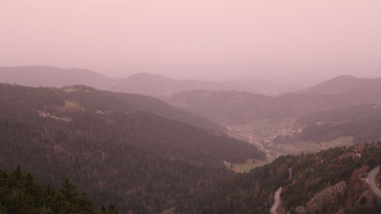 Dieses Bild zeigt eine Webcam-Aufnahme vom Achertal, aufgenommen am Freitag, den 14.11.2025 um 07:30 Uhr. Die Temperatur betrug 17.5°C.