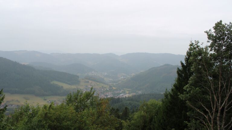Dieses Bild zeigt eine Webcam-Aufnahme vom Achertal, aufgenommen am Dienstag, den 25.08.2026 um 09:50 Uhr. Die Temperatur betrug 14.4°C.