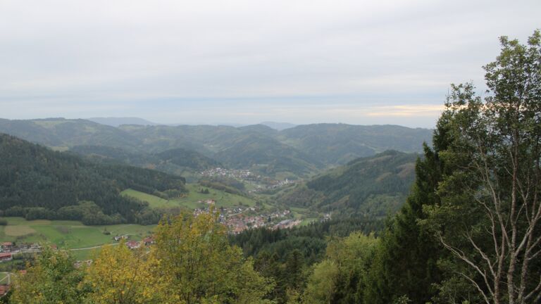 Dieses Bild zeigt eine Webcam-Aufnahme vom Achertal, aufgenommen am Montag, den 26.10.2026 um 16:20 Uhr. Die Temperatur betrug 8°C.