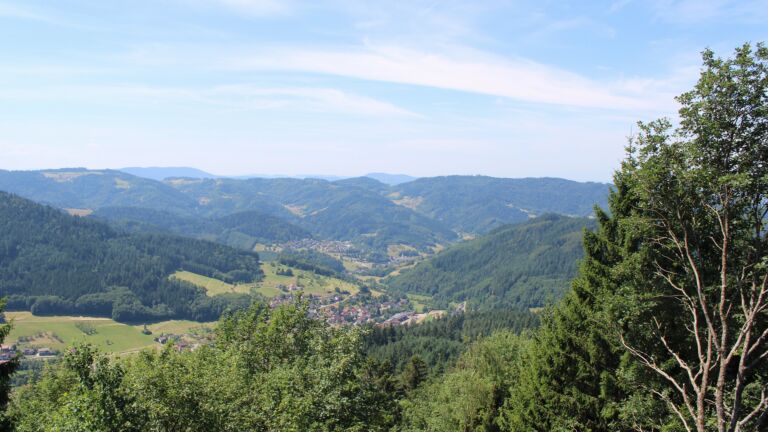 Dieses Bild zeigt eine Webcam-Aufnahme vom Achertal, aufgenommen am Samstag, den 11.07.2026 um 12:20 Uhr. Die Temperatur betrug 27.7°C.