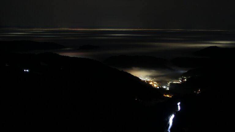 Dieses Bild zeigt eine Webcam-Aufnahme vom Achertal, aufgenommen am Dienstag, den 20.01.2026 um 06:10 Uhr. Die Temperatur betrug 7.6°C.