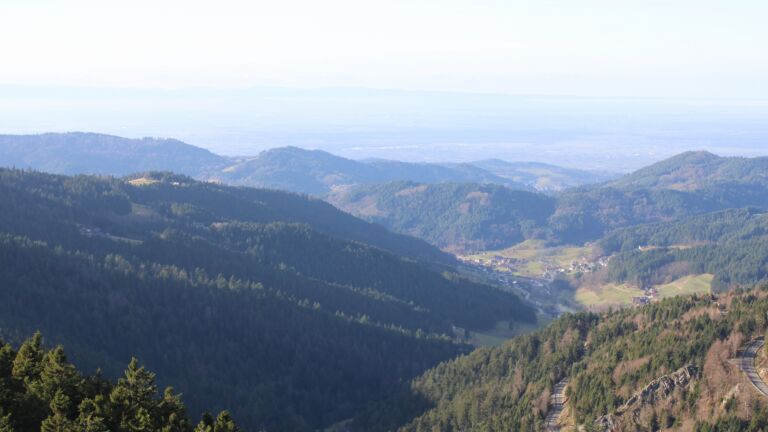 Dieses Bild zeigt eine Webcam-Aufnahme vom Achertal, aufgenommen am Donnerstag, den 18.12.2025 um 13:20 Uhr. Die Temperatur betrug 8°C.