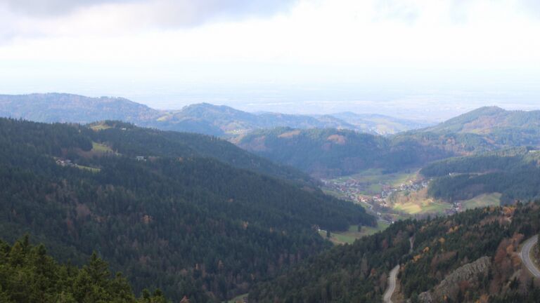 Dieses Bild zeigt eine Webcam-Aufnahme vom Achertal, aufgenommen am Dienstag, den 11.11.2025 um 12:10 Uhr. Die Temperatur betrug 6.9°C.