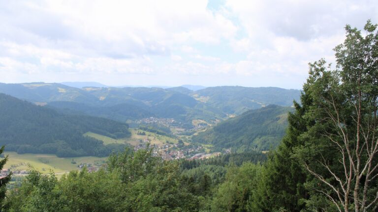 Dieses Bild zeigt eine Webcam-Aufnahme vom Achertal, aufgenommen am Montag, den 27.07.2026 um 12:10 Uhr. Die Temperatur betrug 18.5°C.