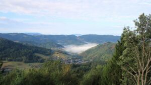 Dieses Bild zeigt eine Webcam-Aufnahme vom Achertal, aufgenommen am Mittwoch, den 26.08.2026 um 08:20 Uhr. Die Temperatur betrug 17.4°C.