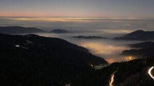 Dieses Bild zeigt eine Webcam-Aufnahme vom Achertal, aufgenommen am Montag, den 29.12.2025 um 18:20 Uhr. Die Temperatur betrug -1.1°C.