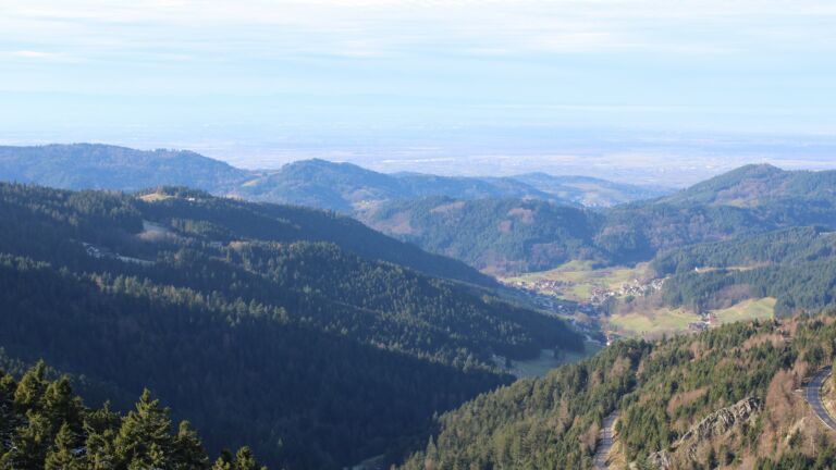 Dieses Bild zeigt eine Webcam-Aufnahme vom Achertal, aufgenommen am Dienstag, den 02.12.2025 um 12:30 Uhr. Die Temperatur betrug 6.1°C.