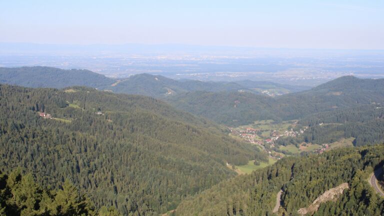 Dieses Bild zeigt eine Webcam-Aufnahme vom Achertal, aufgenommen am Montag, den 25.08.2025 um 08:40 Uhr. Die Temperatur betrug 13.1°C.