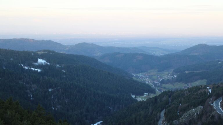 Dieses Bild zeigt eine Webcam-Aufnahme vom Achertal, aufgenommen am Freitag, den 16.01.2026 um 08:30 Uhr. Die Temperatur betrug 5°C.