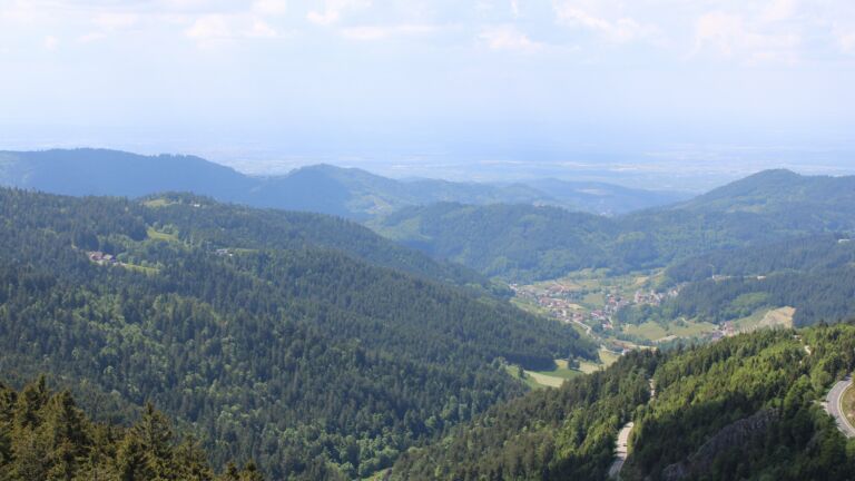 Dieses Bild zeigt eine Webcam-Aufnahme vom Achertal, aufgenommen am Samstag, den 17.05.2025 um 14:30 Uhr. Die Temperatur betrug 11°C.