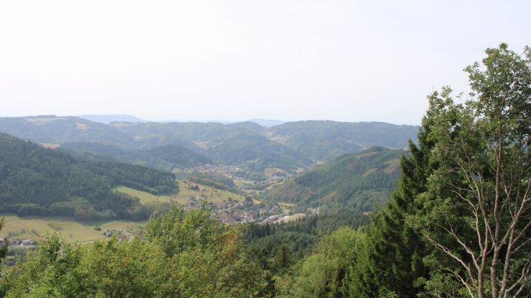Dieses Bild zeigt eine Webcam-Aufnahme vom Achertal, aufgenommen am Donnerstag, den 27.08.2026 um 13:10 Uhr. Die Temperatur betrug 30.2°C.