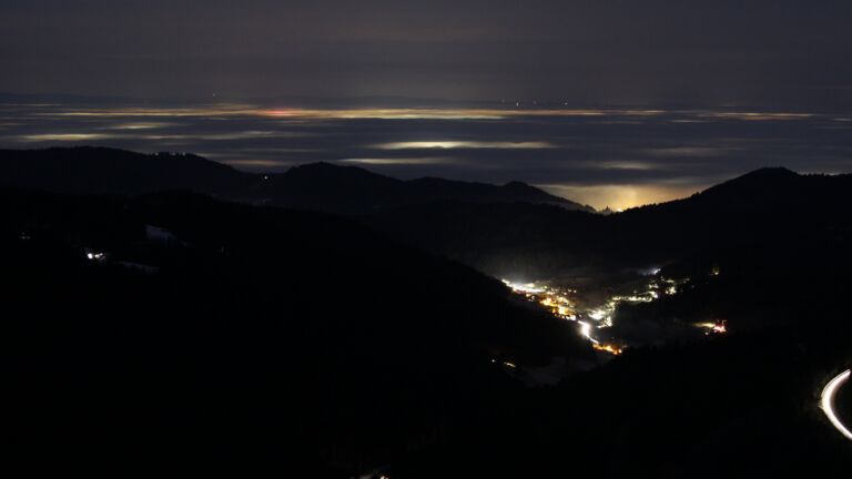 Dieses Bild zeigt eine Webcam-Aufnahme vom Achertal, aufgenommen am Mittwoch, den 21.01.2026 um 06:50 Uhr. Die Temperatur betrug 5.2°C.