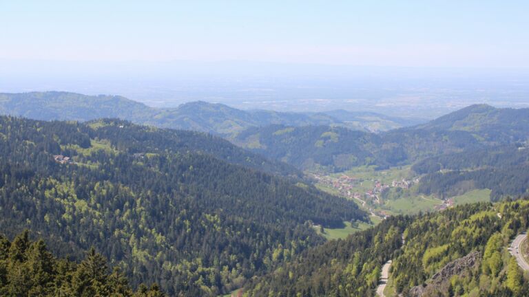 Dieses Bild zeigt eine Webcam-Aufnahme vom Achertal, aufgenommen am Sonntag, den 26.04.2026 um 14:00 Uhr. Die Temperatur betrug 14.9°C.