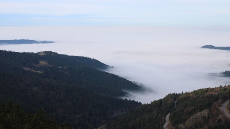 Dieses Bild zeigt eine Webcam-Aufnahme vom Achertal, aufgenommen am Montag, den 22.12.2025 um 09:30 Uhr. Die Temperatur betrug 7.7°C.