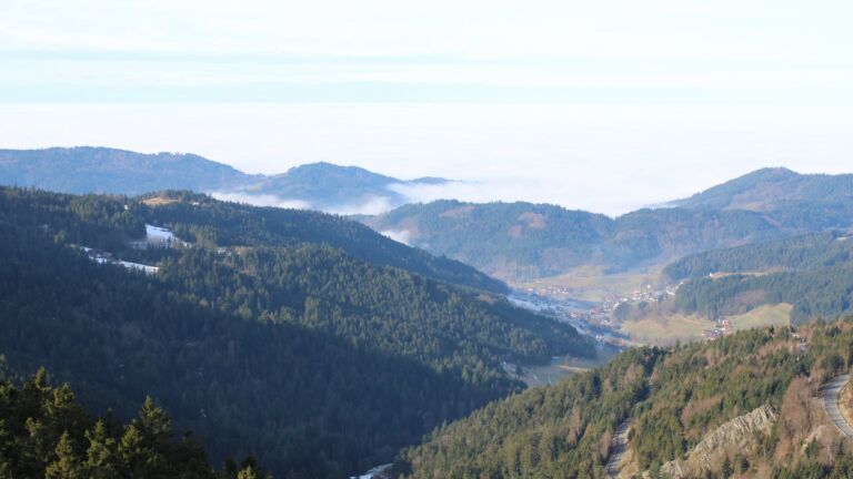 Dieses Bild zeigt eine Webcam-Aufnahme vom Achertal, aufgenommen am Donnerstag, den 22.01.2026 um 11:10 Uhr. Die Temperatur betrug 6.4°C.