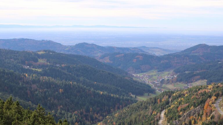 Dieses Bild zeigt eine Webcam-Aufnahme vom Achertal, aufgenommen am Freitag, den 31.10.2025 um 14:10 Uhr. Die Temperatur betrug 11.1°C.