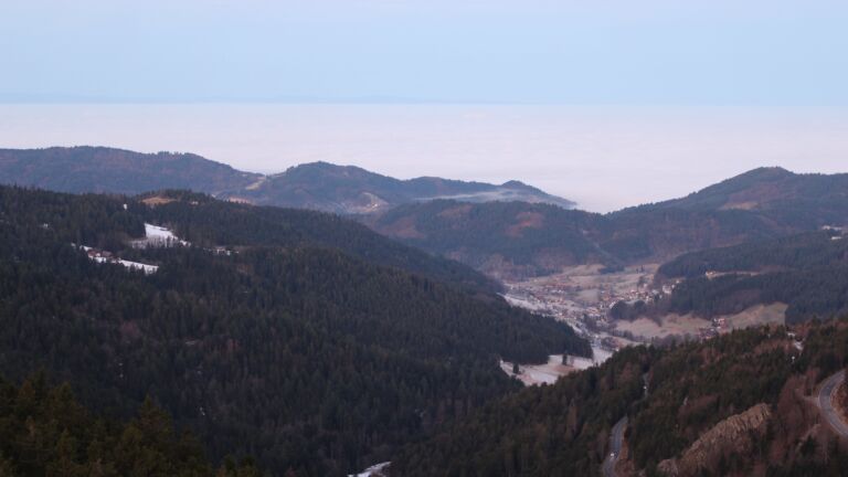 Dieses Bild zeigt eine Webcam-Aufnahme vom Achertal, aufgenommen am Mittwoch, den 21.01.2026 um 08:00 Uhr. Die Temperatur betrug 5.1°C.