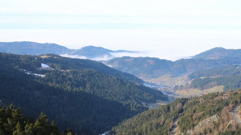 Dieses Bild zeigt eine Webcam-Aufnahme vom Achertal, aufgenommen am Donnerstag, den 22.01.2026 um 11:20 Uhr. Die Temperatur betrug 6.4°C.