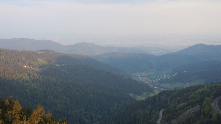 Dieses Bild zeigt eine Webcam-Aufnahme vom Achertal, aufgenommen am Freitag, den 09.05.2025 um 06:40 Uhr. Die Temperatur betrug 2.9°C.