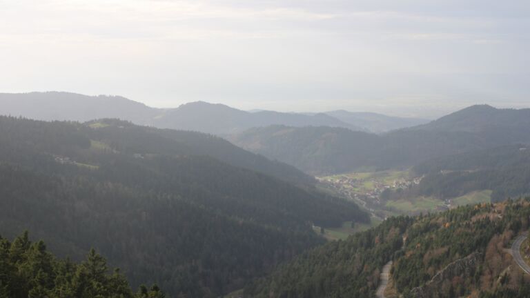 Dieses Bild zeigt eine Webcam-Aufnahme vom Achertal, aufgenommen am Samstag, den 15.11.2025 um 14:50 Uhr. Die Temperatur betrug 11°C.