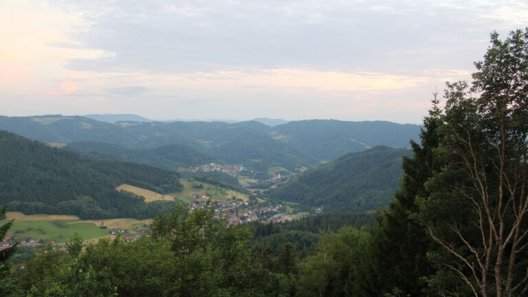 Dieses Bild zeigt eine Webcam-Aufnahme vom Achertal, aufgenommen am Montag, den 29.06.2026 um 21:30 Uhr. Die Temperatur betrug 21.2°C.