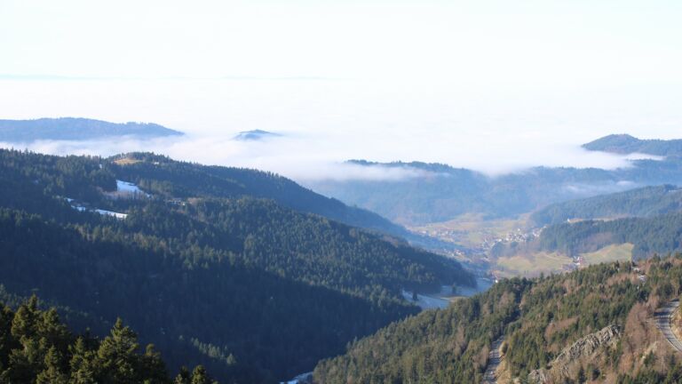 Dieses Bild zeigt eine Webcam-Aufnahme vom Achertal, aufgenommen am Montag, den 19.01.2026 um 12:20 Uhr. Die Temperatur betrug 9.8°C.