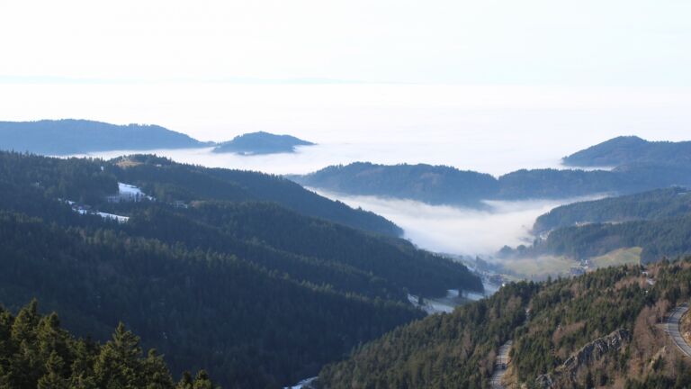 Dieses Bild zeigt eine Webcam-Aufnahme vom Achertal, aufgenommen am Mittwoch, den 21.01.2026 um 14:10 Uhr. Die Temperatur betrug 7.9°C.