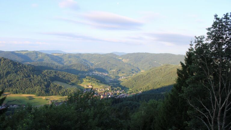 Dieses Bild zeigt eine Webcam-Aufnahme vom Achertal, aufgenommen am Freitag, den 03.07.2026 um 06:50 Uhr. Die Temperatur betrug 14.1°C.