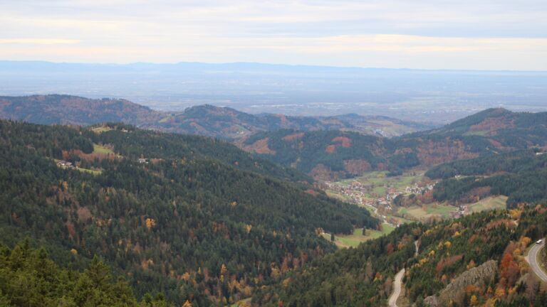 Dieses Bild zeigt eine Webcam-Aufnahme vom Achertal, aufgenommen am Samstag, den 01.11.2025 um 08:50 Uhr. Die Temperatur betrug 13.2°C.