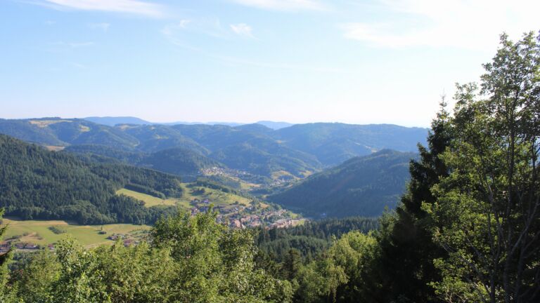 Dieses Bild zeigt eine Webcam-Aufnahme vom Achertal, aufgenommen am Sonntag, den 12.07.2026 um 18:50 Uhr. Die Temperatur betrug 31°C.