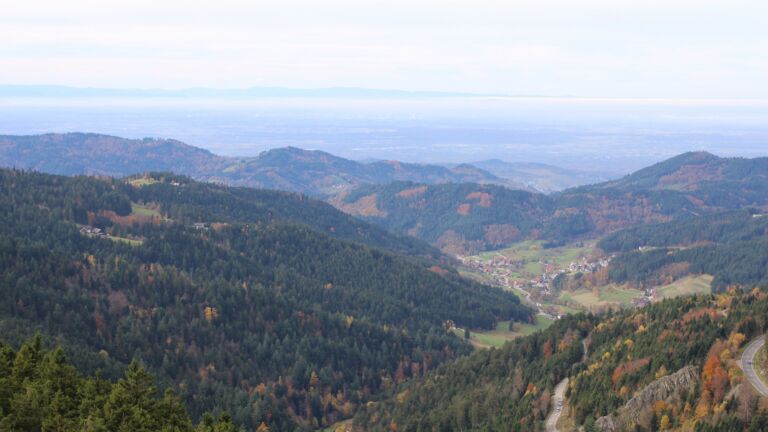 Dieses Bild zeigt eine Webcam-Aufnahme vom Achertal, aufgenommen am Freitag, den 31.10.2025 um 12:10 Uhr. Die Temperatur betrug 10.6°C.