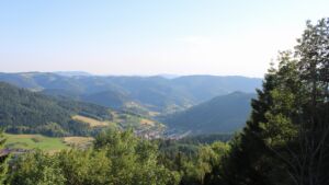 Dieses Bild zeigt eine Webcam-Aufnahme vom Achertal, aufgenommen am Samstag, den 20.06.2026 um 19:30 Uhr. Die Temperatur betrug 34.8°C.