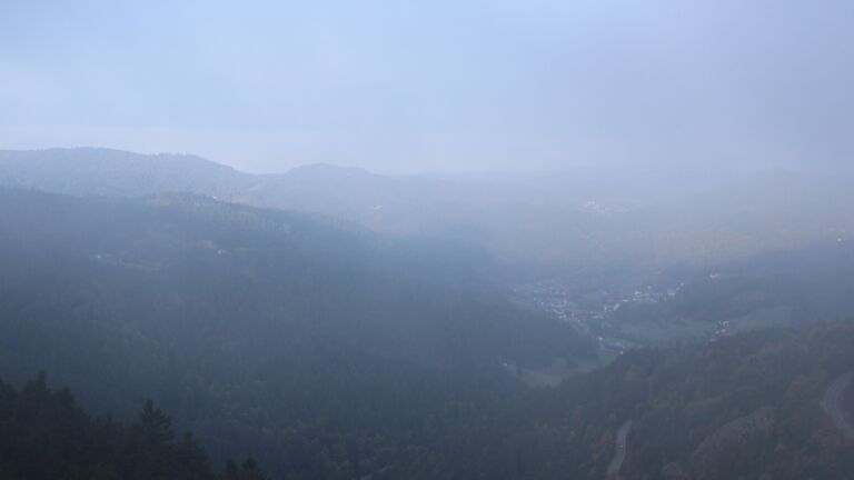 Dieses Bild zeigt eine Webcam-Aufnahme vom Achertal, aufgenommen am Freitag, den 10.10.2025 um 08:40 Uhr. Die Temperatur betrug 6.6°C.