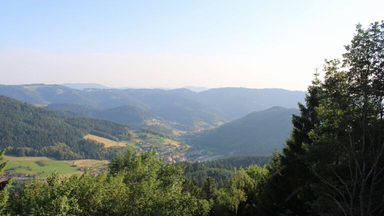 Dieses Bild zeigt eine Webcam-Aufnahme vom Achertal, aufgenommen am Donnerstag, den 25.06.2026 um 19:40 Uhr. Die Temperatur betrug 34.6°C.