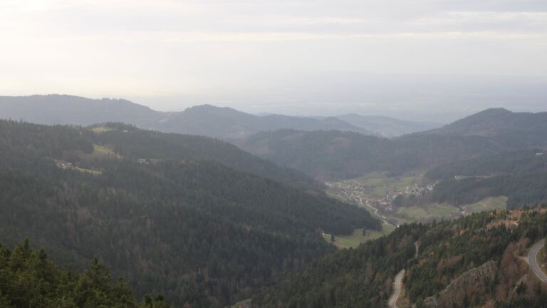 Dieses Bild zeigt eine Webcam-Aufnahme vom Achertal, aufgenommen am Samstag, den 15.11.2025 um 14:30 Uhr. Die Temperatur betrug 10.9°C.