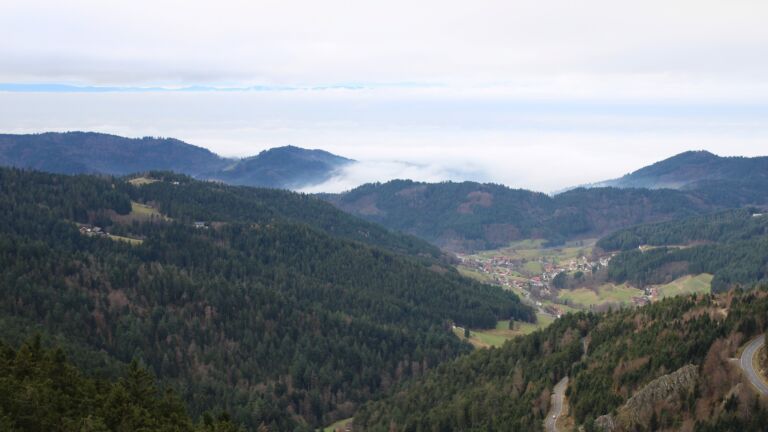 Dieses Bild zeigt eine Webcam-Aufnahme vom Achertal, aufgenommen am Donnerstag, den 04.12.2025 um 11:20 Uhr. Die Temperatur betrug 1.9°C.