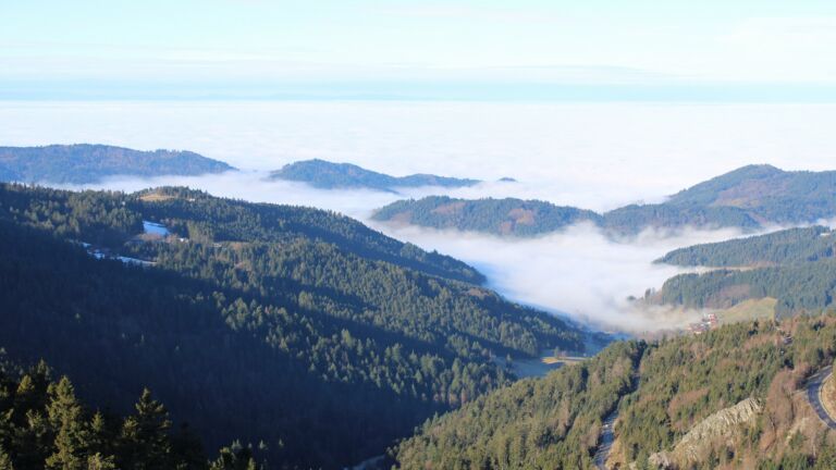 Dieses Bild zeigt eine Webcam-Aufnahme vom Achertal, aufgenommen am Donnerstag, den 05.02.2026 um 10:10 Uhr. Die Temperatur betrug 5.9°C.