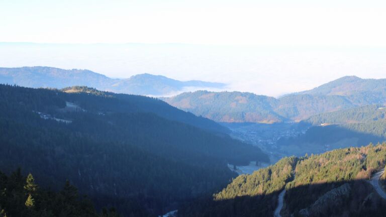 Dieses Bild zeigt eine Webcam-Aufnahme vom Achertal, aufgenommen am Montag, den 29.12.2025 um 09:50 Uhr. Die Temperatur betrug 2.7°C.