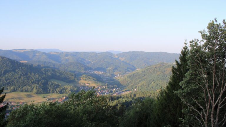 Dieses Bild zeigt eine Webcam-Aufnahme vom Achertal, aufgenommen am Dienstag, den 11.08.2026 um 07:40 Uhr. Die Temperatur betrug 18.6°C.