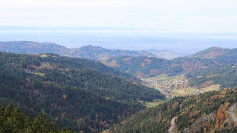 Dieses Bild zeigt eine Webcam-Aufnahme vom Achertal, aufgenommen am Freitag, den 31.10.2025 um 11:50 Uhr. Die Temperatur betrug 10.6°C.