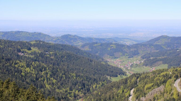 Dieses Bild zeigt eine Webcam-Aufnahme vom Achertal, aufgenommen am Samstag, den 25.04.2026 um 12:10 Uhr. Die Temperatur betrug 14°C.