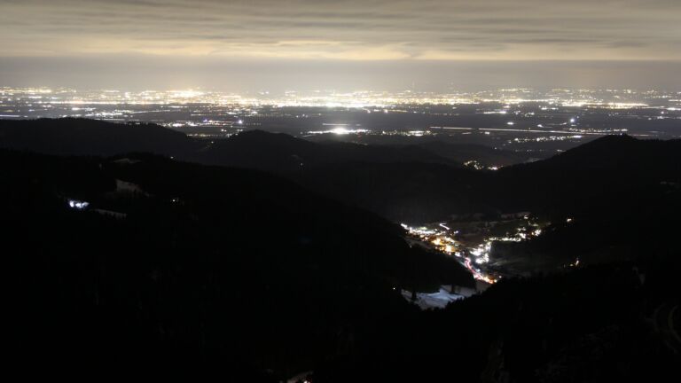 Dieses Bild zeigt eine Webcam-Aufnahme vom Achertal, aufgenommen am Mittwoch, den 14.01.2026 um 06:50 Uhr. Die Temperatur betrug 4.3°C.