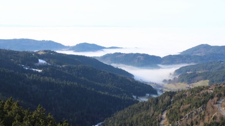 Dieses Bild zeigt eine Webcam-Aufnahme vom Achertal, aufgenommen am Mittwoch, den 21.01.2026 um 13:30 Uhr. Die Temperatur betrug 8.5°C.