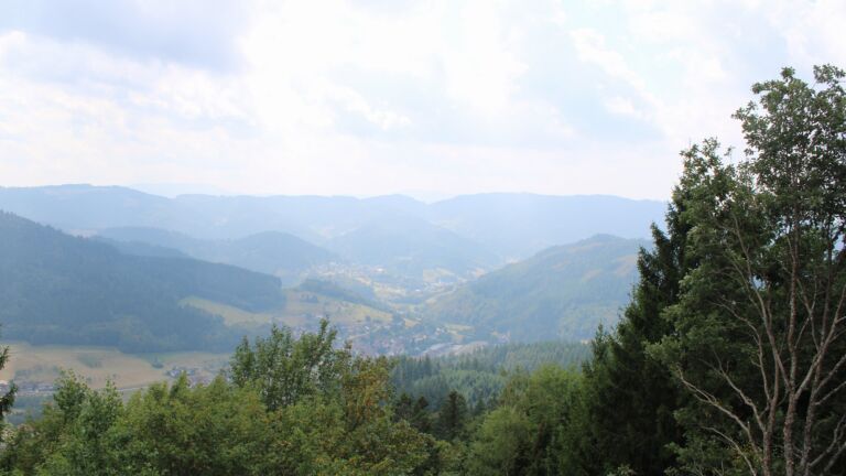 Dieses Bild zeigt eine Webcam-Aufnahme vom Achertal, aufgenommen am Montag, den 17.08.2026 um 14:20 Uhr. Die Temperatur betrug 21.6°C.